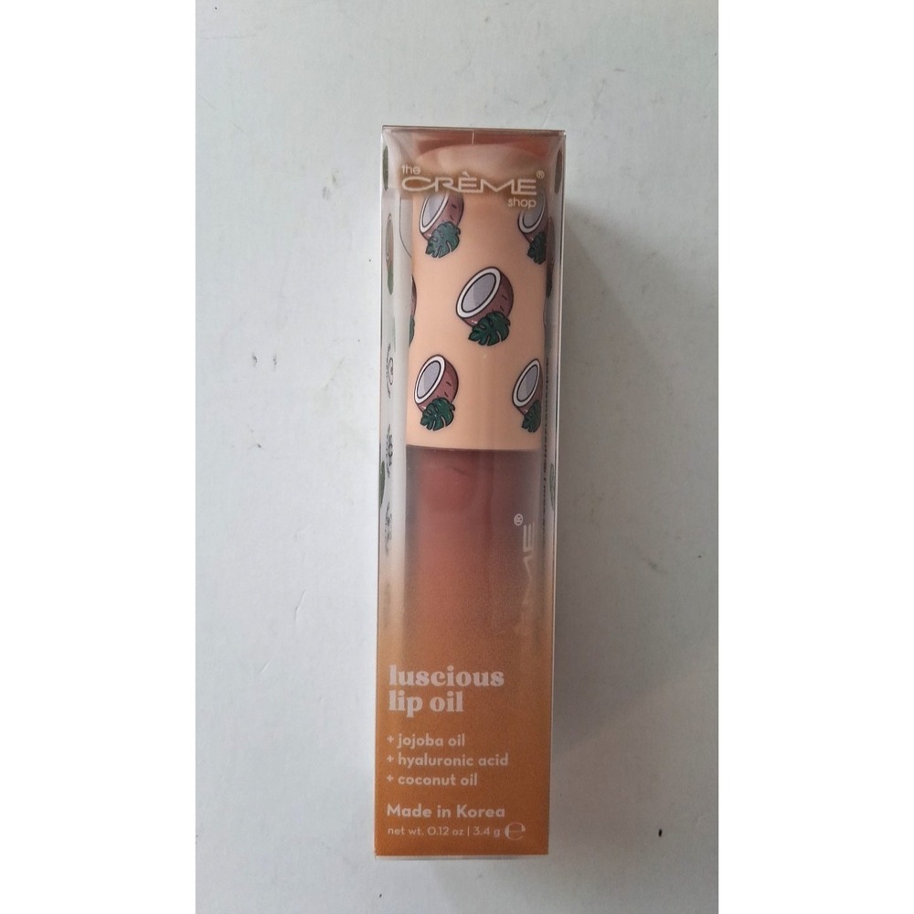 The Creme Shop Luscious Lip Oil Coconut Jelly Vegan Cruelty-Free Hyaluronic Acid